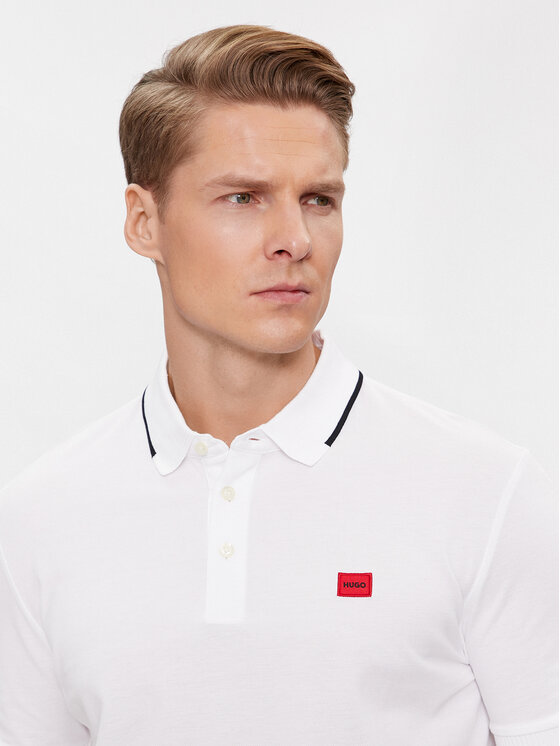 HUGO Hugo Pólóing Deresino232 50490775 Fehér Slim Fit