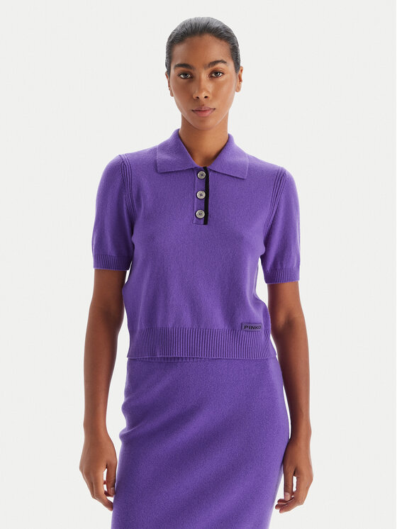 PINKO PINKO Поло Gorgona 105450 A2Q9 Фіолетовий Regular Fit