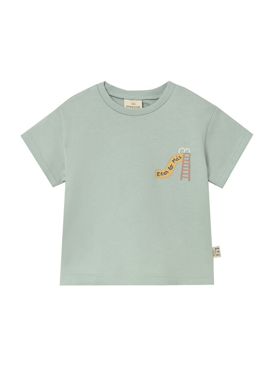 Mayoral Mayoral Camiseta 1077 Verde Regular Fit