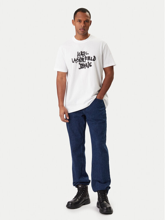 Karl Lagerfeld Jeans Karl Lagerfeld Jeans Camiseta B1M17065 Blanco Regular Fit