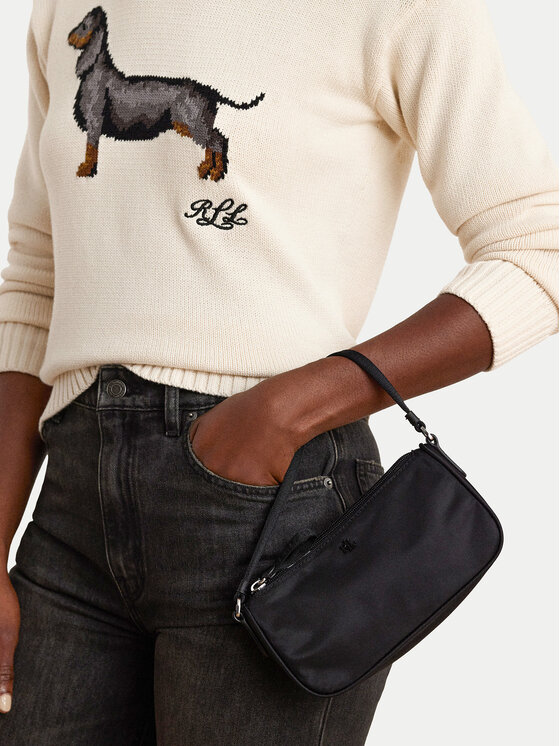 LAUREN RALPH LAUREN Kabelka LAUREN RALPH LAUREN Nyln Mini Bg 432951690004 Čierna