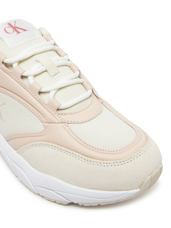 Calvin Klein Jeans Tenisice Calvin Klein Jeans Retro Tennis Mg Mix YW0YW01743 Écru