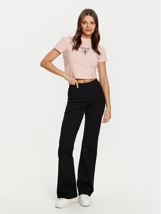 Guess Guess Футболка V4YI20 KCDH1 Рожевий Boxy Fit