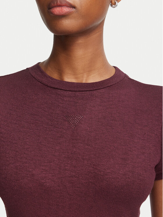 Guess Guess Camiseta W5BP07 KCGM2 Guinda/burdeos Regular Fit