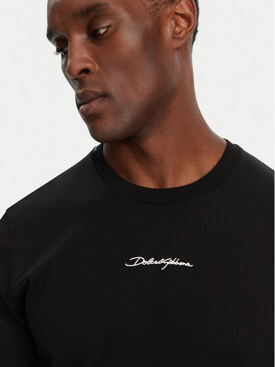 Dolce&Gabbana Dolce&Gabbana Marškinėliai G8RN8Z G7NUB Juoda Regular Fit