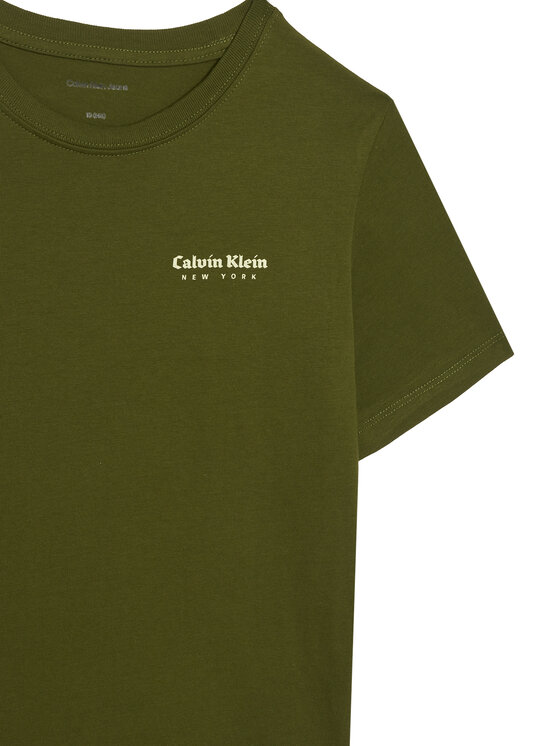 Calvin Klein Jeans Calvin Klein Jeans Camiseta Minimal Logo IB0IB02608 Verde Regular Fit