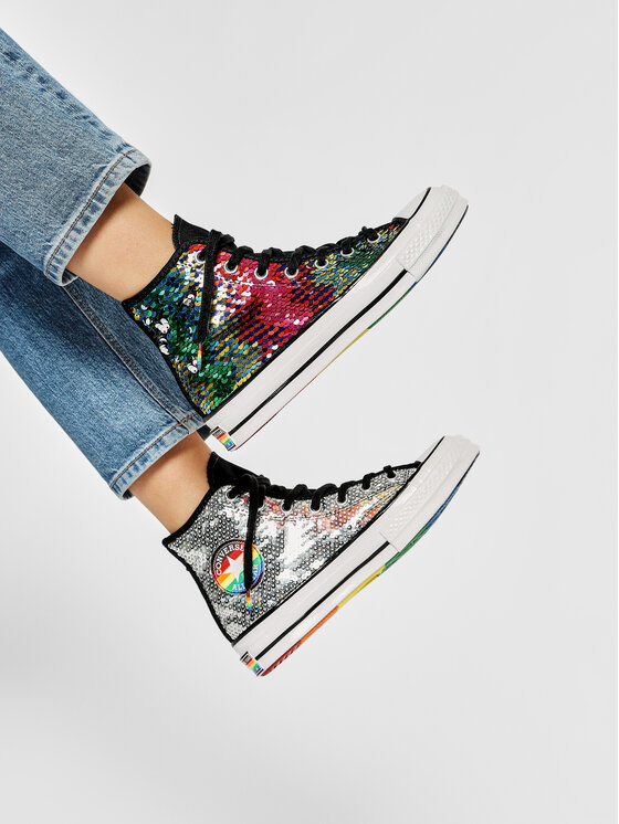 Converse Кеди Converse Chuck 70 Hi 167755C Срібний