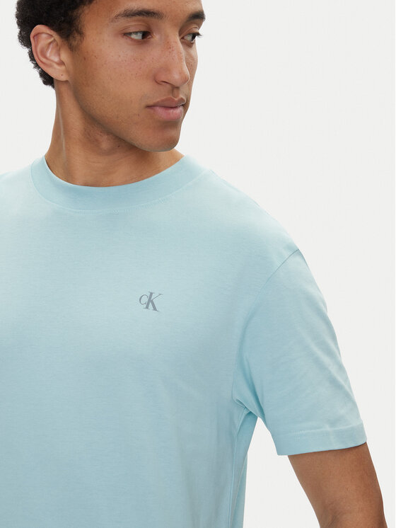 Calvin Klein Jeans Calvin Klein Jeans Majica Painted J30J327523 Svetlo modra Regular Fit