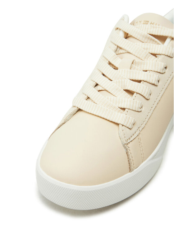 Tommy Hilfiger Sneakersy Tommy Hilfiger Chic Court Sneaker FW0FW08382 Beżowy