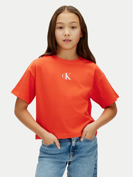 Calvin Klein Jeans Calvin Klein Jeans Camiseta LVCKSJA16G Rojo Boxy Fit