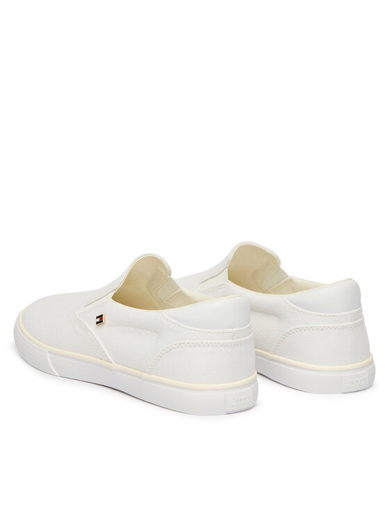 Tommy Hilfiger Tenisky Tommy Hilfiger Th Low Profile Slip On FW0FW09103 Bílá