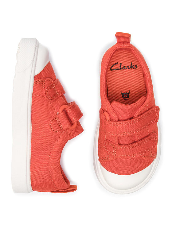 Clarks Кеди Clarks City FlareLo T 261410956 Оранжевий
