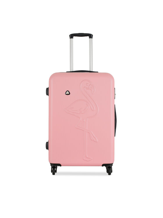 Semi Line Μεσαία Βαλίτσα Semi Line T5920-2 Ροζ