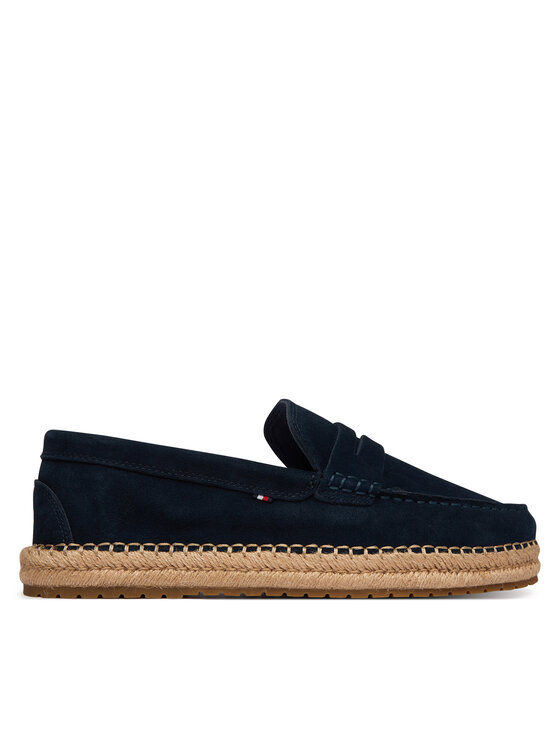 Tommy Hilfiger Espadrile Tommy Hilfiger Flexible Hilfiger Sde Espadrille FM0FM05794 Bleumarin