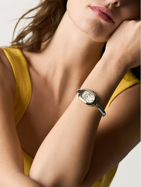 Fossil Годинник Fossil Sloan ES5455 Срібний