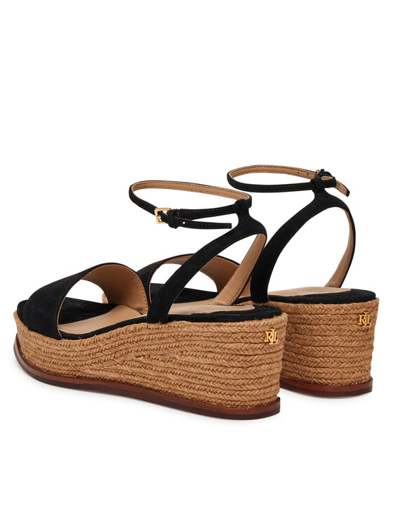 LAUREN RALPH LAUREN Espadrilky LAUREN RALPH LAUREN Leona 802920421001 Čierna