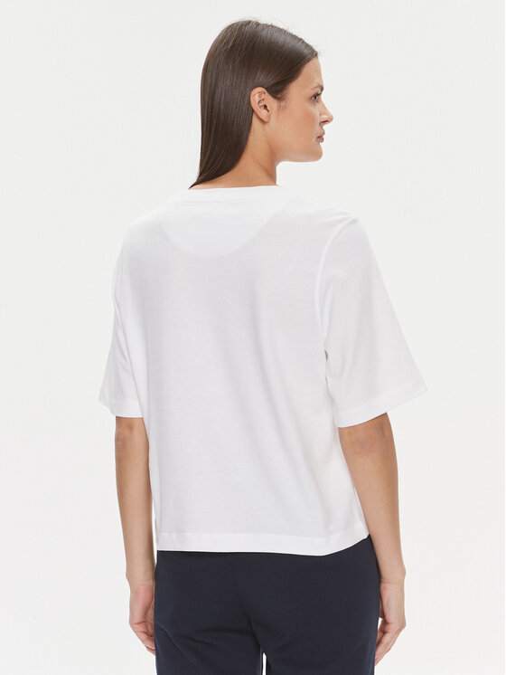 United Colors Of Benetton United Colors Of Benetton T-Shirt 3BL0E17G5 Λευκό Boxy Fit