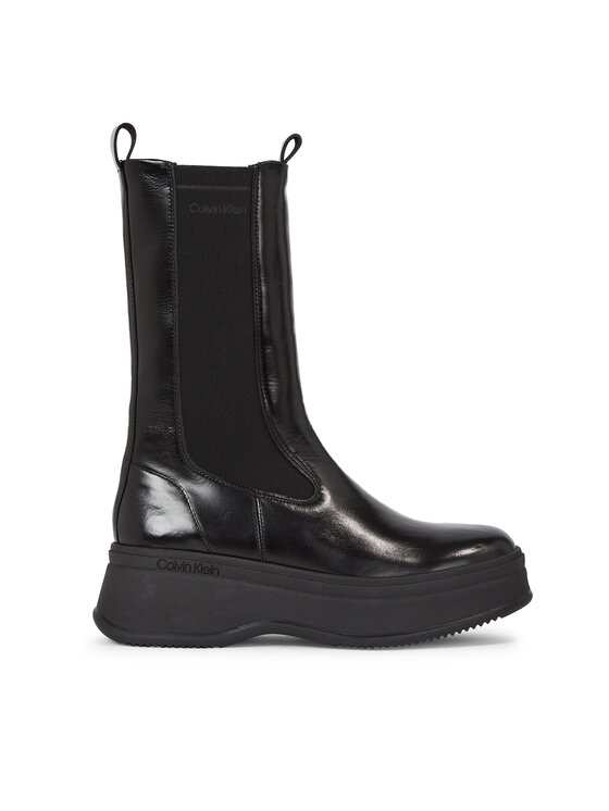 Calvin Klein Členková obuv s elastickým prvkom Calvin Klein Pitched Chelsea Boot HW0HW01686 Čierna