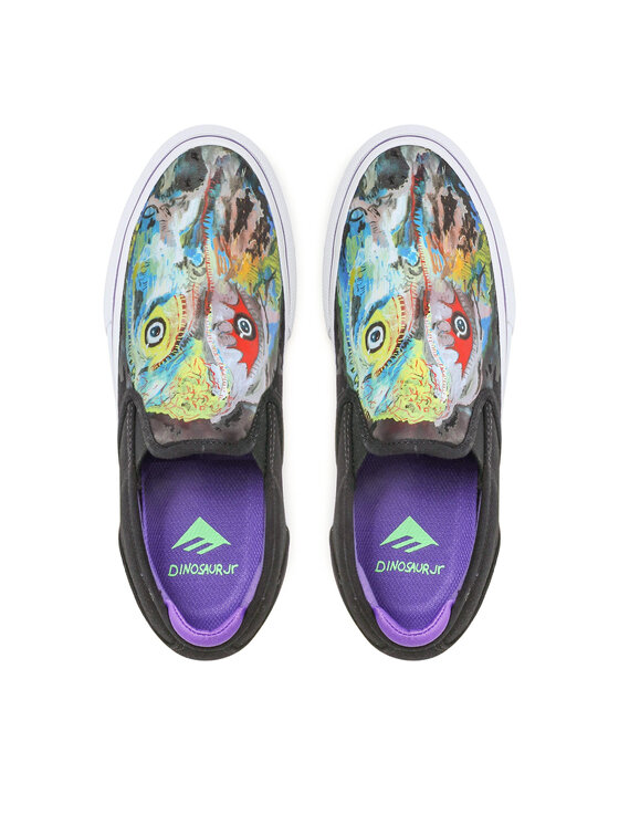 Emerica Kedai Emerica Wino G6 Slip-On X Dinosaur Jr. 6107000253 Juoda
