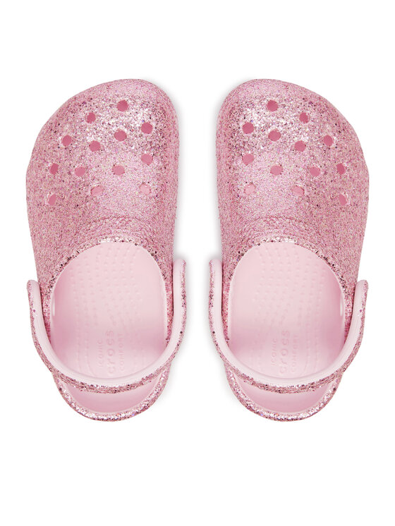 Crocs Шльопанці Crocs Classic Chunky Glitter Clog T 211940 Рожевий