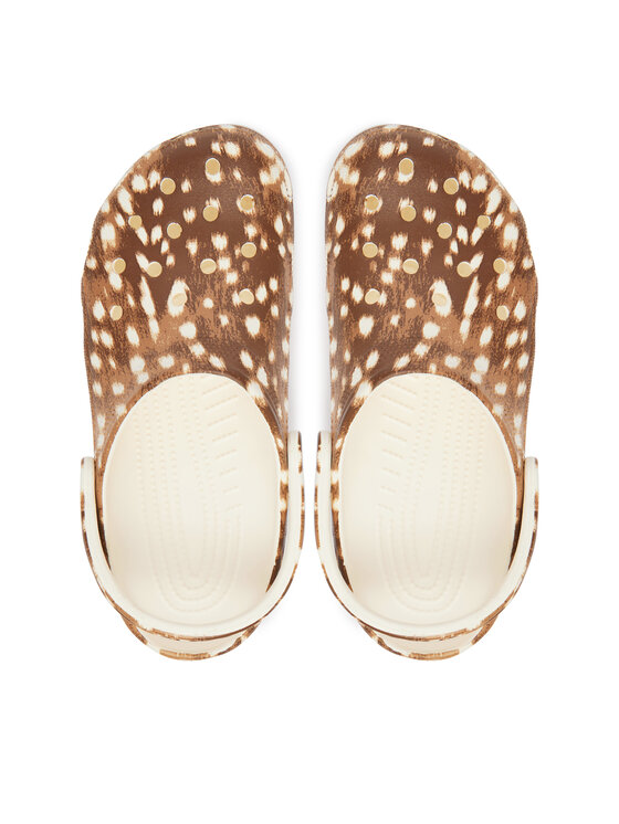 Crocs Шльопанці Crocs Classic Pop Animal Clogs 214153 Коричневий