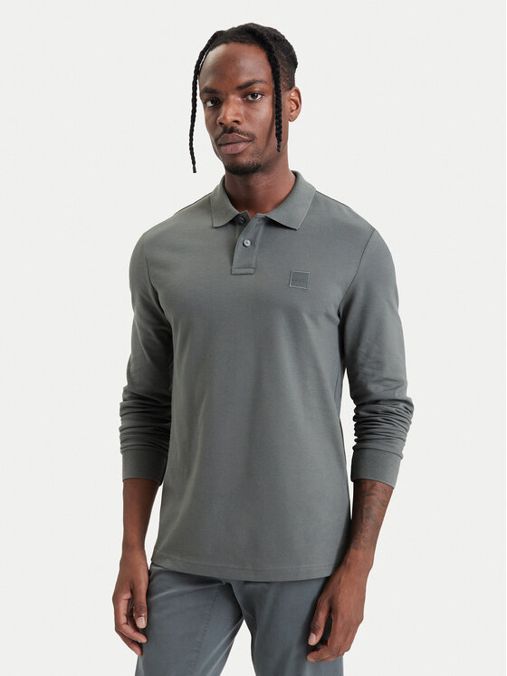 BOSS BOSS Polo Passerby 50507704 Caqui Slim Fit