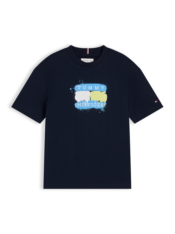 Tommy Hilfiger Tommy Hilfiger Camiseta KB0KB10546 Azul marino Regular Fit