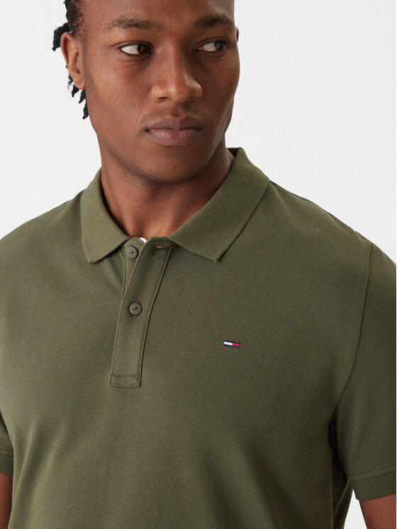 Tommy Jeans Tommy Jeans Polo DM0DM20676 Caqui Slim Fit