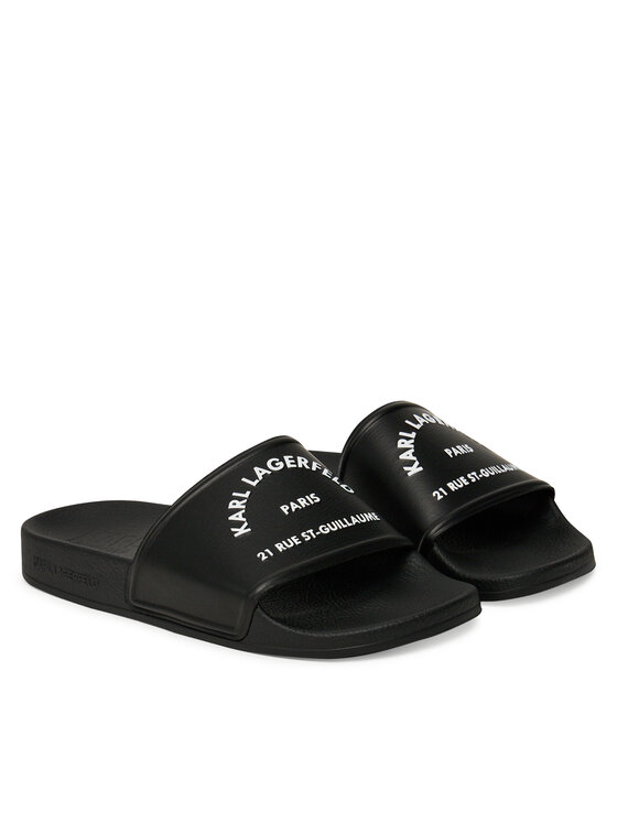 KARL LAGERFELD Шльопанці KARL LAGERFELD Kondo 2.0 KL80908A Чорний