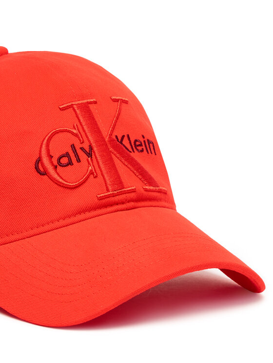 Calvin Klein Шапка с козирка Calvin Klein Large Monologo LV04D5039G Червен