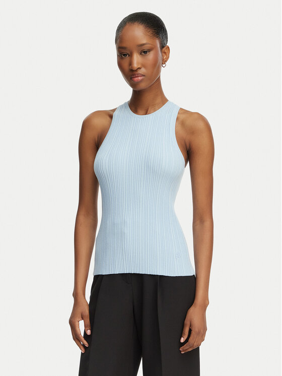 HUGO HUGO Top Sarepla 50539890 Azul claro Slim Fit