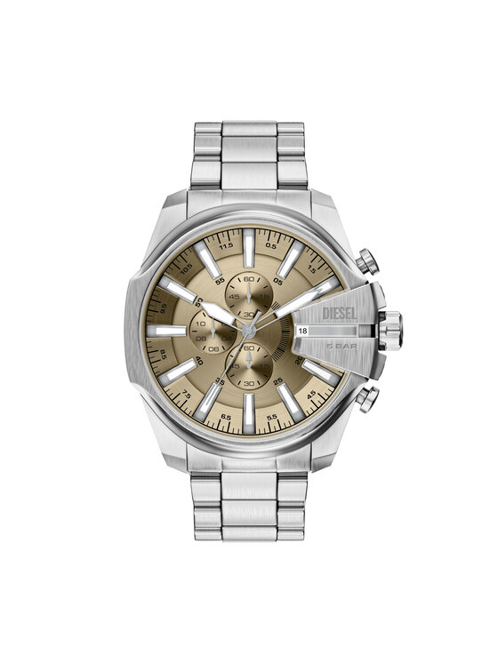 Diesel Годинник Diesel Mega Chief Slim DZ4702 Срібний