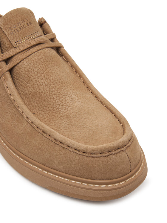 Tommy Hilfiger Обувки Tommy Hilfiger Comfort Nubuck Moc Toe Shoe FM0FM05975 Бежов