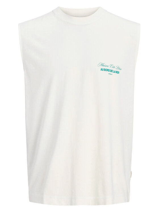 Jack & Jones Jack & Jones Camiseta sin mangas Cassis 12295076 Blanco Regular Fit