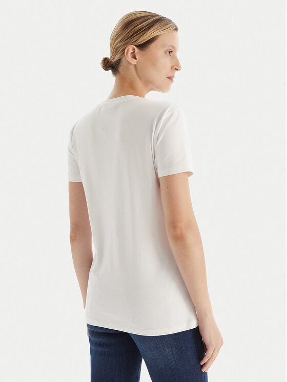 Fracomina Fracomina Camiseta FR25WT3004J40108 Blanco Regular Fit