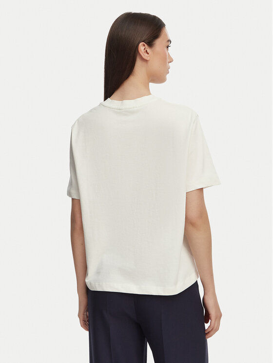 Tommy Hilfiger Tommy Hilfiger Camiseta Crest WW0WW48713 Blanco Relaxed Fit