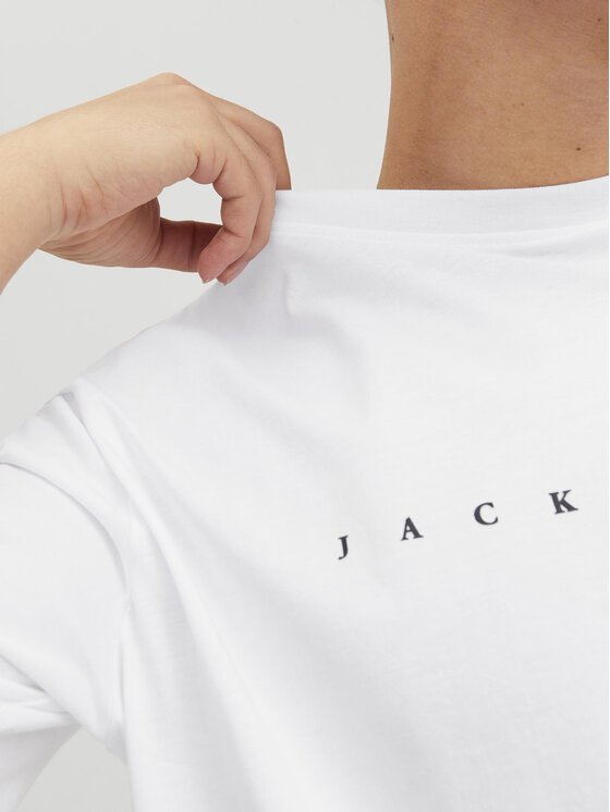 Jack & Jones Jack & Jones Majica Star 12234746 Bela Relaxed Fit