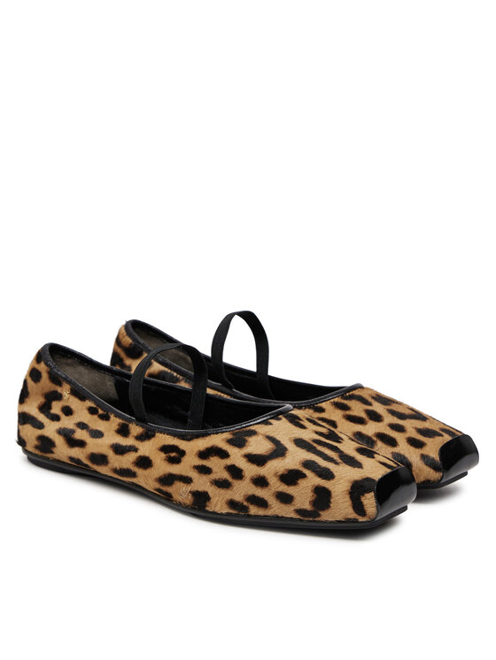 Tory Burch Балетки Tory Burch Runway Ballet 165476 Коричневий
