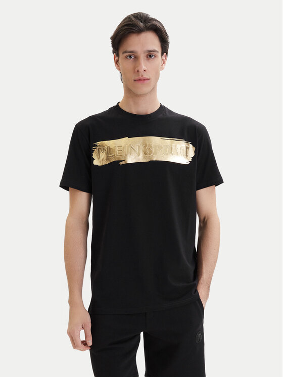Plein Sport Plein Sport Camiseta PADC MTK7204 SJY001N Negro Regular Fit