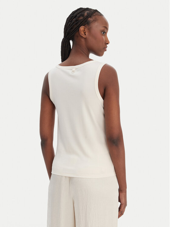 Marella Marella Top Orata 2613941015 Écru Slim Fit