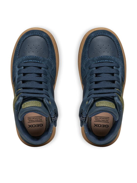 Geox Sneakersy Geox J Theleven Boy J46LDC 05422 CF4A3 S Granatowy