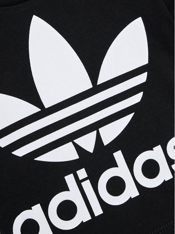 adidas adidas Футболка Trefoil DV2829 Чорний Regular Fit