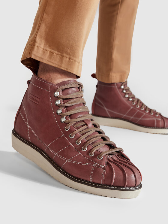 adidas Снікерcи adidas Superstar Boot FZ2642 Бордовий
