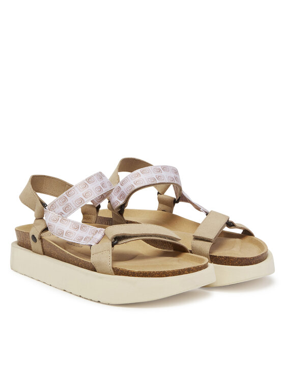 Genuins Sandály Genuins Rigoni Vegan Spiral G106353 Béžová