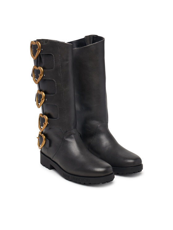 LOVE MOSCHINO Čižmy LOVE MOSCHINO JA26134G0PIJ0000 Čierna
