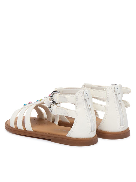 Geox Sandały Geox Jr Sandal Karly J6535D 000BC C0653 S Biały