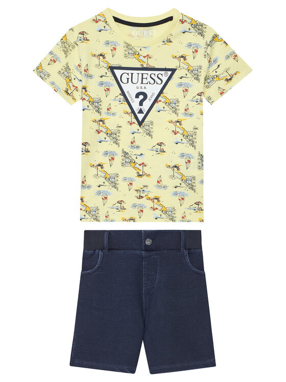 Guess Guess Набір футболка та шорти N6GG01 K8HM4 Кольоровий Regular Fit