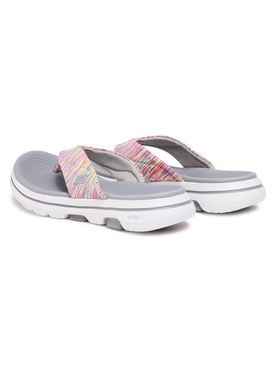 Skechers Japonki Skechers Go Walk 5 140087/GMLT Szary