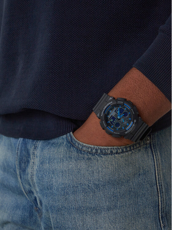 G-Shock Часовник G-Shock GA-100-1A2ER Черен