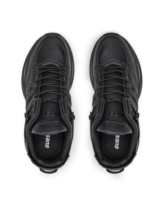 GUESS Olivos, Scarpe da Ginnastica Uomo, Logo Nero Multi 001